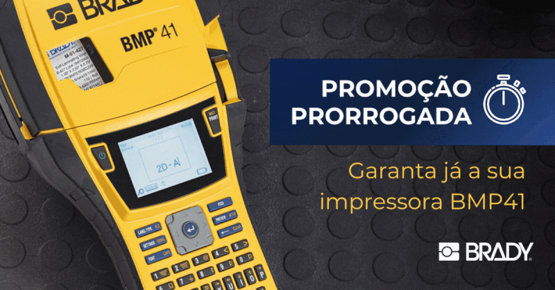 Ganhe uma impressora BMP®41 na compra de cartuchos de etiquetas. Confira o passo a passo: Passo 1: Compre 20 cartuchos da impressora BMP41 na GP Cabling Passo 2: Envie sua nota fiscal e preencha o formulário de solicitação abaixo.