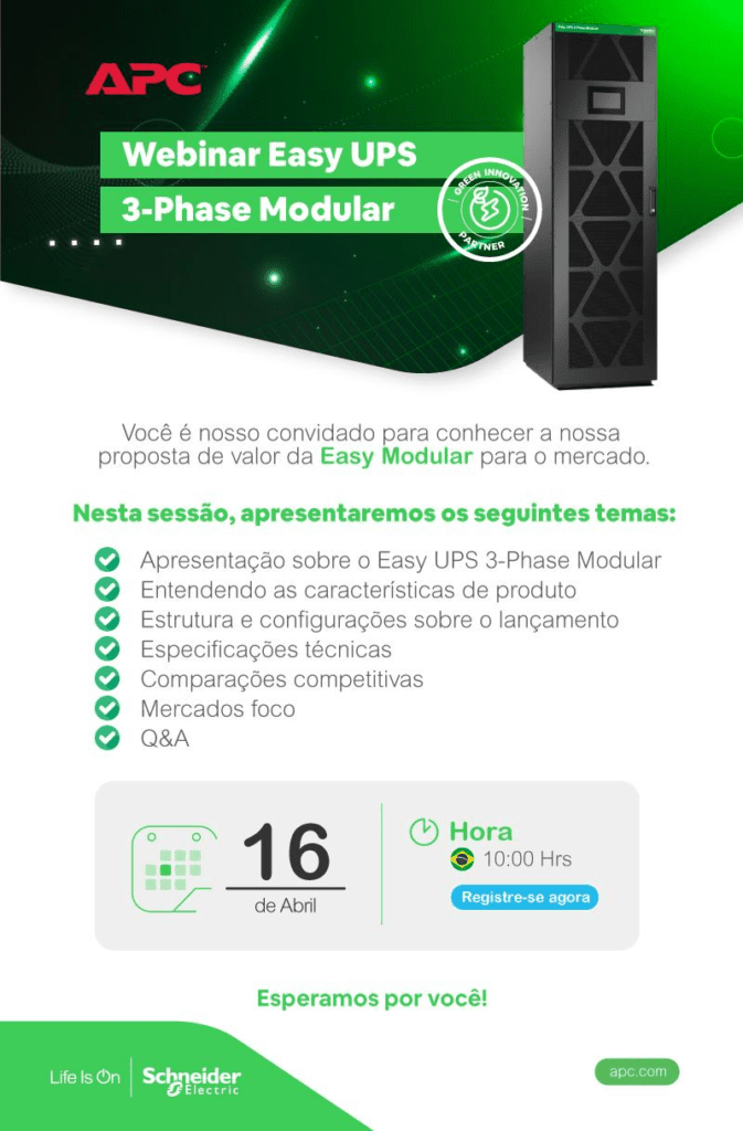 Webinar Schneider Electric Conheça o Easy Modular e sua proposta de valor