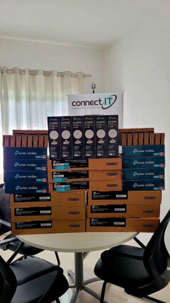 Nesse projeto abusamos no bom sentido do portfólio da TP Link Brasil para atender o cliente no mais alto desempenho tanto na rede cabeada quanto da rede wireless