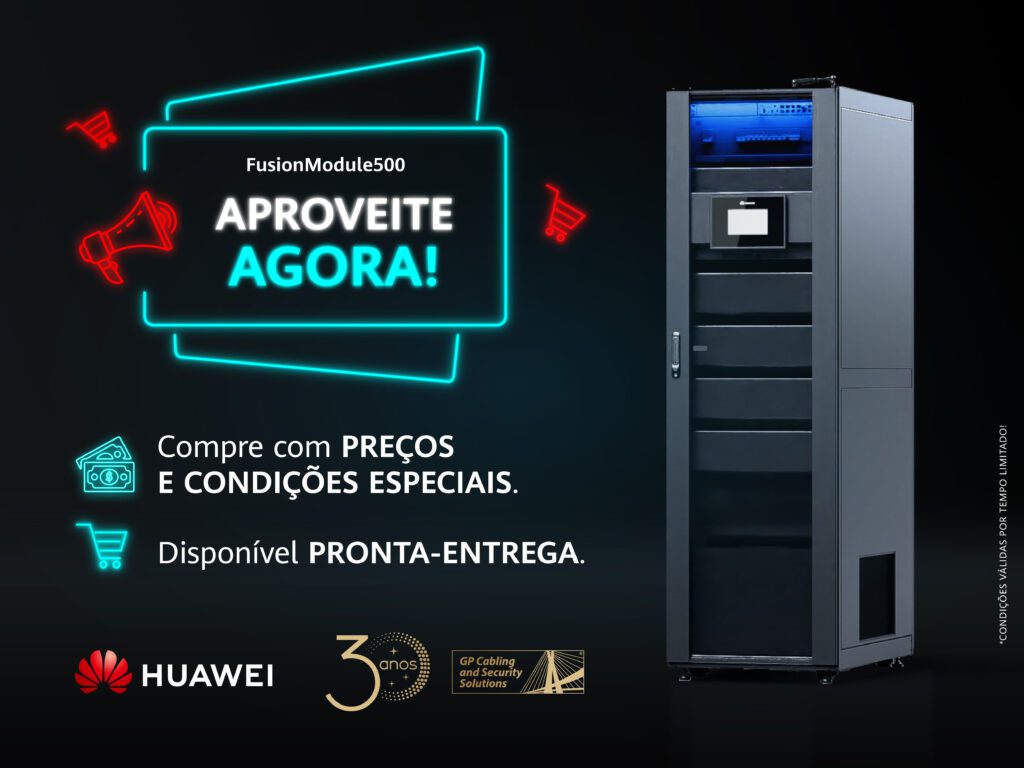 O FusionModule 500 Huawei é uma solução de data center de borda de nova geração que integra o sistema de UPS PDU refrigeração monitoramento backup de energia e extinção de incêndio em um gabinete podendo suportar um máximo de cargas de 3kW de TICT Compre com preços e condições especiais Solução disponível para pronta entrega Caso queira conhecer pessoalmente agende uma visita no GP Cabling Solution Center em São Paulo SP Saiba maisi httpssolucoesgpcablingcombrhuawei solucao fusion edge data center