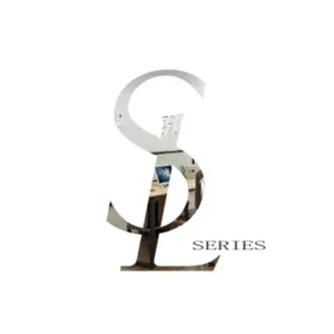 Logo with interlocking S and L shapes filled with a photo collage and the word SERIES to the right