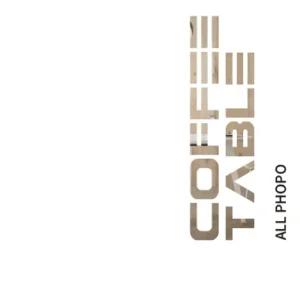 Vertical beige gradient logo text arranged vertically on a white background branding mark