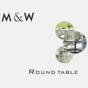 Brand graphic featuring the MW logo with a circular four piece collage suggesting a round table and the text ROUND TABLE beneath