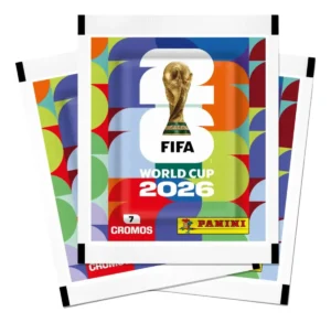 DNQNP2X910349MLA110350674713042026F | gpcablingcombr Colorful Panini FIFA World Cup 2026 sticker album cover with the trophy and bold FIFA World Cup 2026 text