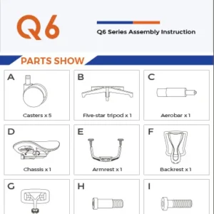 Q6 parts sheet showing AI parts with diagrams and quantities for assembly
