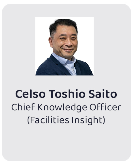 Portrait of Celso Toshio Saito, Chief Knowledge Officer (Facilities Insight).
