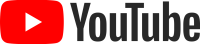 YouTube brand logo: red rounded rectangle with a white play button and gray 'YouTube' wordmark.